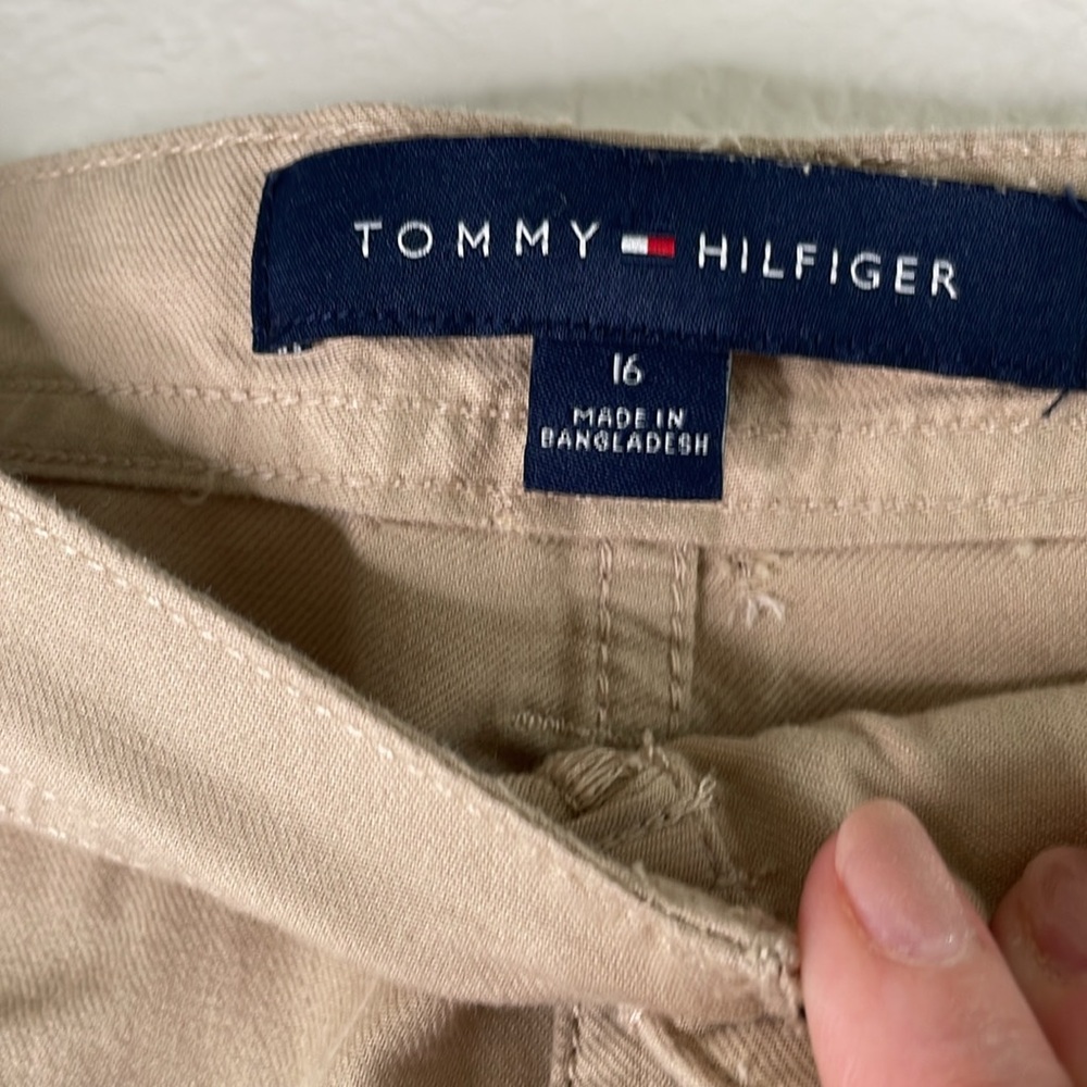 NWT Tommy Hilfiger Tan wide leg Pant SIZE 16 - Picture 6 of 9